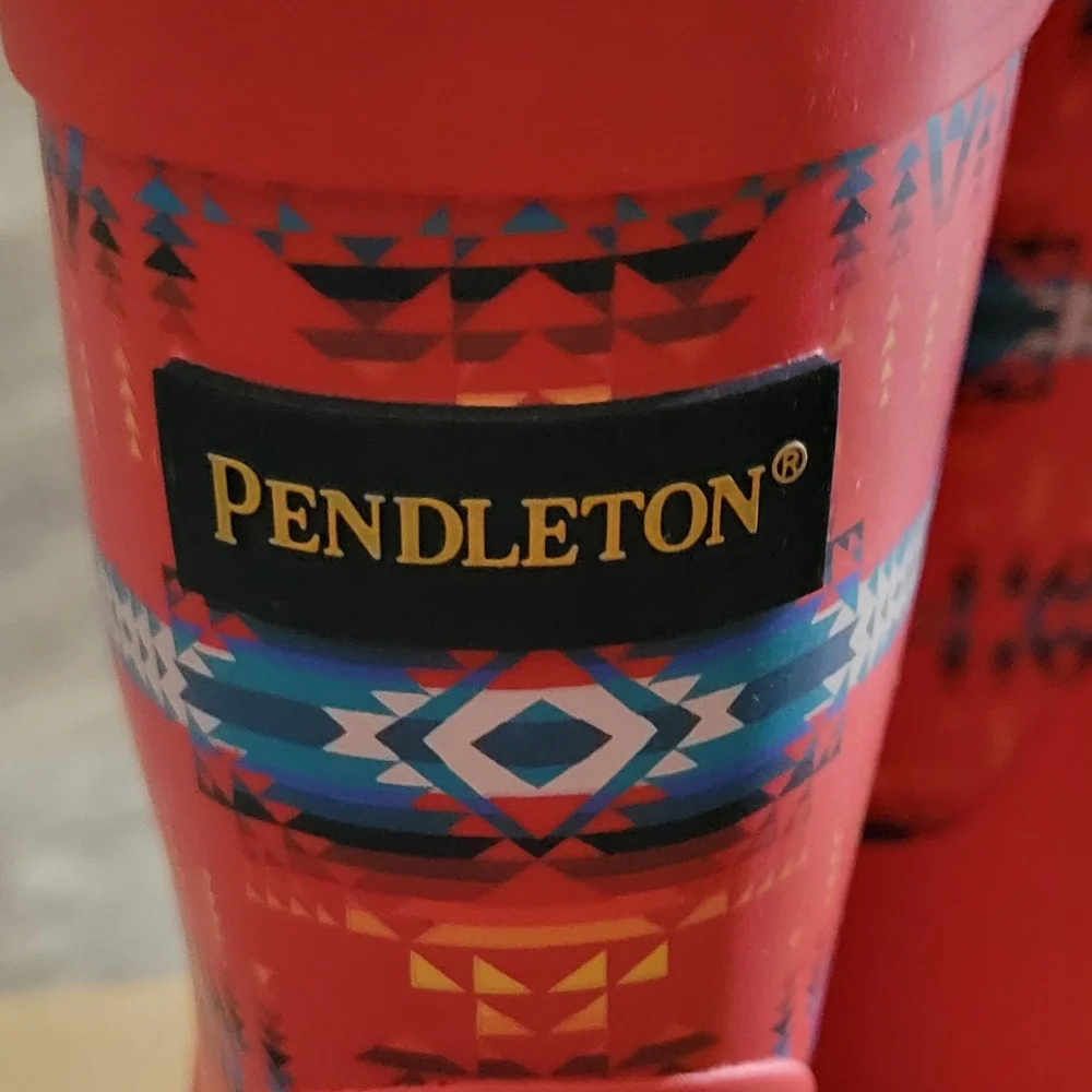 Pendleton PILOT ROCK Mid Rain Boot Gorpcore Cabincore Granola Western Boho NEW